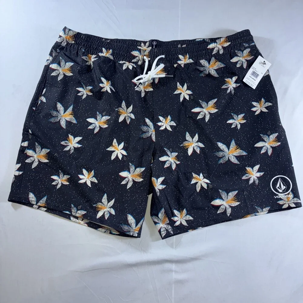 Volcom Manic Swim Trunks‎ Floral Pattern Men’s XXL NWT